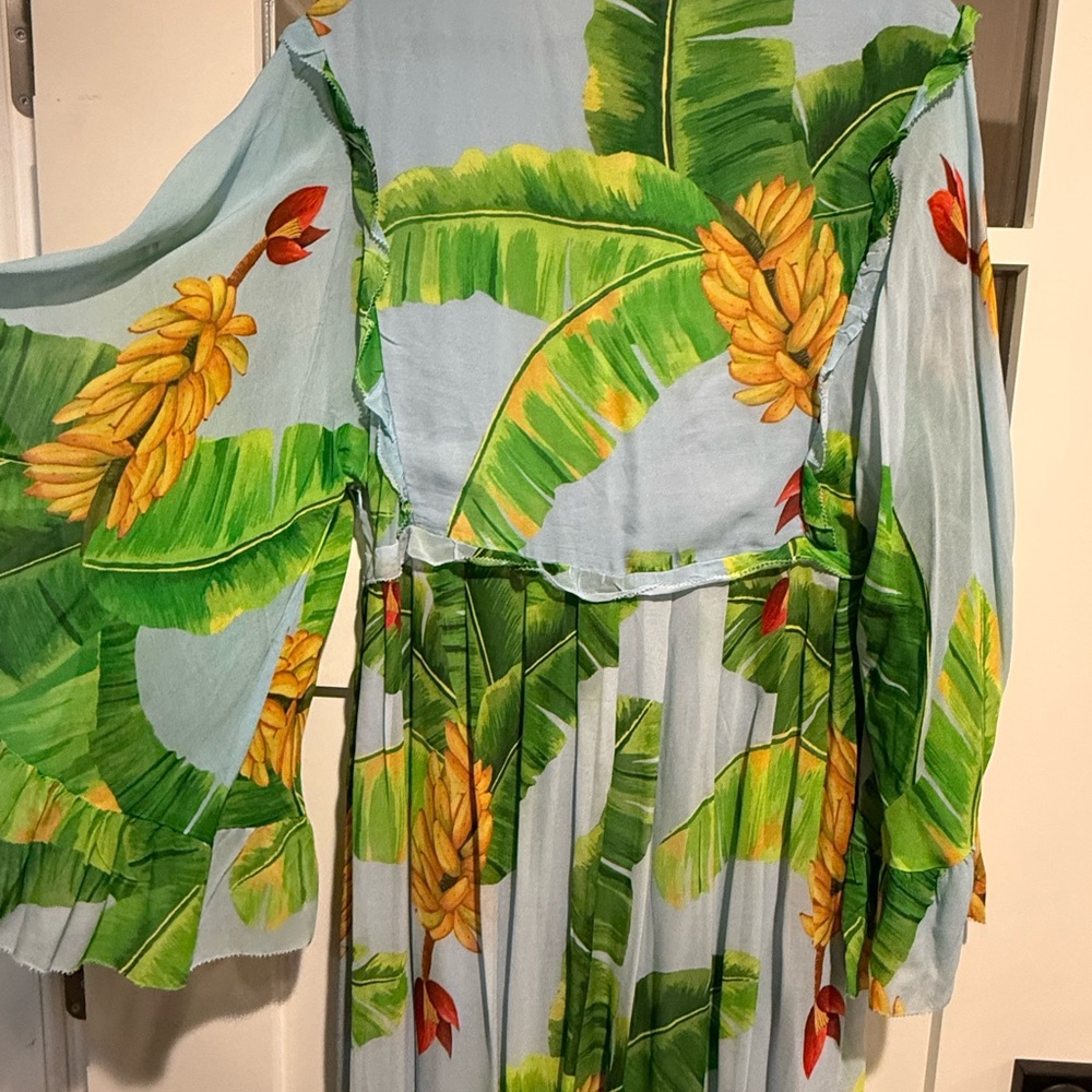 Farm Rio Fresh Banana Tropical  Maxi Dress 🍌 🌴 - Picture 7 of 8